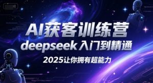 AI获客训练营，deepseek入门到精通，2025让你拥有超能力-资源云