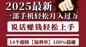 起航哥10个项目8个100%挣钱项目，2025最新一部手机轻松月入过W，简单轻松，无脑操作-资源云