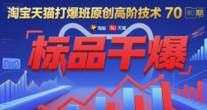 淘宝天猫打爆班原创高阶技术第70期:标品干爆-资源云