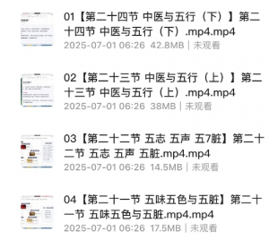 周易八卦基础教学24集0.5G-资源云