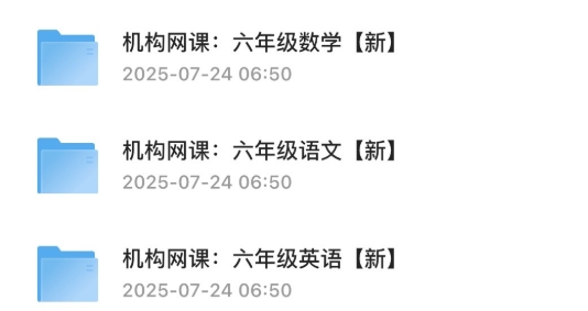 2025年小学六年级机构网课，包括语文，数学等合集80G-资源云