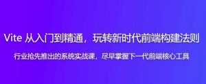 Vite从入门到精通 玩转新时代前端构建法则-资源云