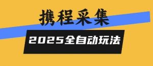 2025携程信息采集全自动玩法,高单价,零人工,全天开干【揭秘】-资源云