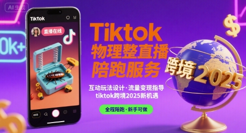 Tiktok物理整蛊直播陪跑服务-tiktok跨境2025-资源云