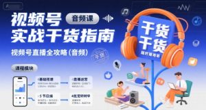 视频号实战干货指南,视频号直播全攻略(音频)-资源云