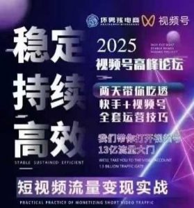 坏男孩电商视频号7月1号线下课，视频号短引、精细化模型打法，三频共振，无人，快手全站精细化运营-资源云