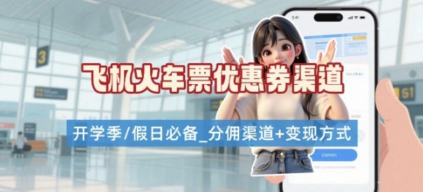 学生党必看！机票火车票优惠券申请渠道 + 项目打法，开学季节日速存-资源云