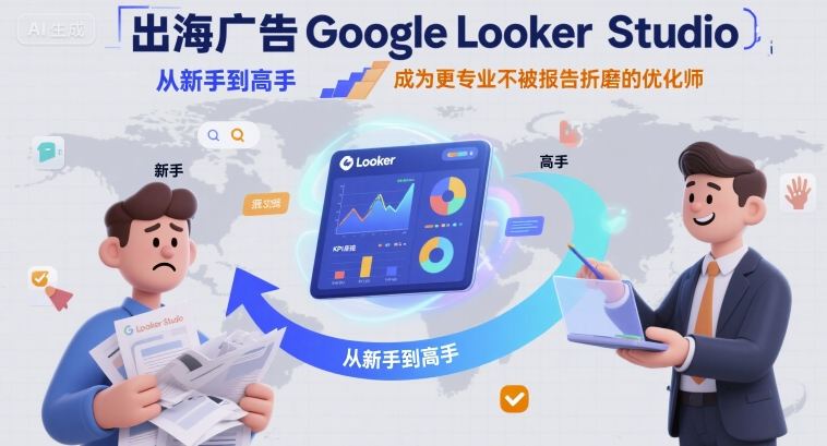 出海广告Google Looker Studio从新手到高手，成为更专业不被报告折磨的优化师-资源云