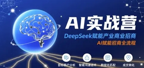 AI实战营：DeepSeek赋能产业商业招商 AI赋能招商全流程-资源云