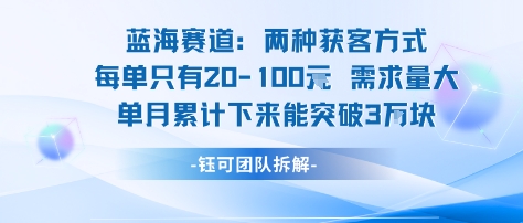 蓝海赛道：需求量大 单月累计下来能突破3W-资源云