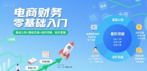 电商财务零基础入门，基础认知+基础实操+进阶突破，轻松掌握-资源云