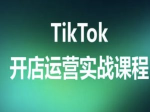 TikTok开店运营实战课程,TK跨境电商实操全流程-资源云