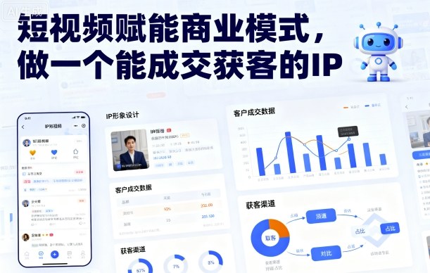 短视频赋能商业模式，做一个能成交获客的IP-资源云