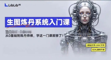 LibLibAI哩布哩布生图炼丹系统入门课，从生图到炼丹，只学这一门就够了-资源云