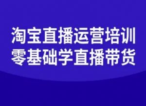 淘宝直播运营培训-零基础学会直播卖货-资源云