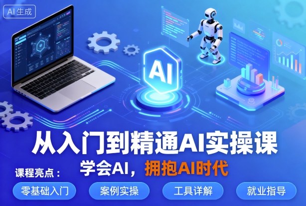 从入门到精通AI实操课，学会AI，拥抱AI时代-资源云