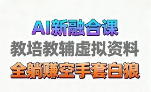 育儿教学教培新玩法，AI生成教学视频，市场大，操作简单，变现天花板非常高-资源云