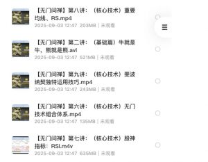 股票投资教程【无门问禅】无门问禅经典趋势操盘术《十倍趋势牛股战法》5G-资源云