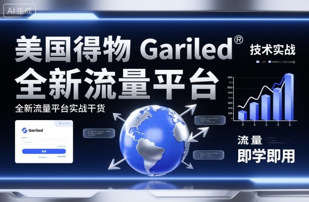 美国得物Gariled技术实战，全新流量平台​实战干货，即学即用-资源云