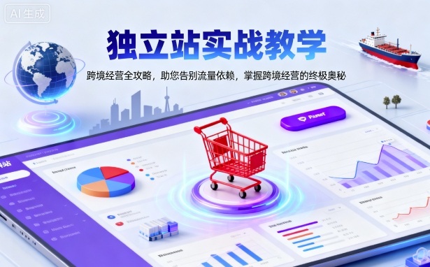 独立站实战教学，跨境经营全攻略，助您告别流量依赖，掌握跨境经营的终极奥-资源云