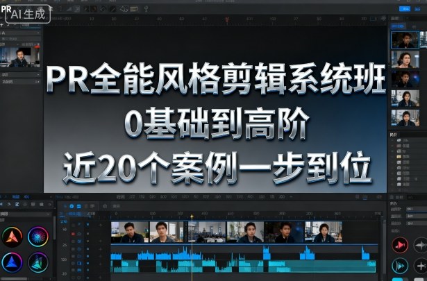 PR全能风格剪辑系统班，0基础到高阶，近20个案例一步到位-资源云