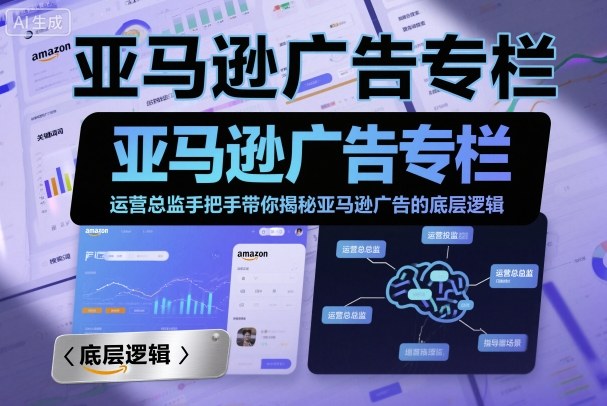 亚马逊广告专栏：运营总监手把手带你揭秘亚马逊广告的底层逻辑-资源云