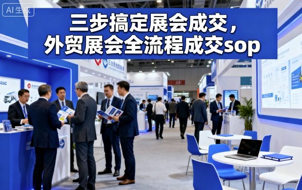 三步搞定展会成交，外贸展会全流程成交sop-资源云