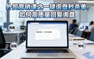 外贸营销课之一键询盘秒杀单,如何高质量回复询盘-资源云