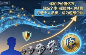 你的IP价值亿万,超级个体=摇钱树+印钞机,打造个人品牌,成为超级个体-资源云