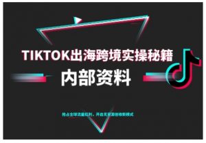 TikTok跨境电商0-1搭建运营,TK出海跨境实操秘籍(10月更新)-资源云