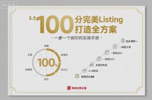 100分完美Listing打造全方案,想要完美listing必须是需要一步一个脚印的-资源云