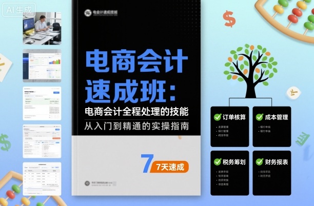 电商会计速成班，电商会计全程处理的技能-资源云