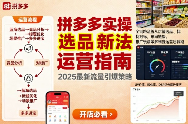 王校长9月12拼多多实操新玩法，全链路涵盖从店铺选品、找对标，布局链接，推广玩法等多维度运营思路-资源云
