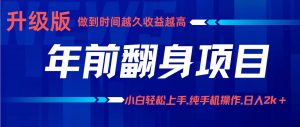 项目讲解年入百万：小白轻松上手，纯手机操作.日入2k+-资源云