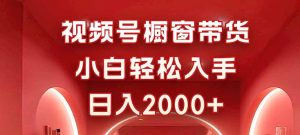 视频号橱窗带货，小白轻松入手，日入2000+-资源云