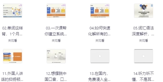 【一个月记忆20000单词+象形记忆+词根词缀+美语发音英语学习视频】[5.31GB]-资源云