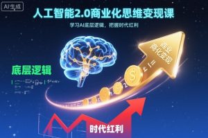 人工智能2.0商业化思维变现课,学习AI底层逻辑,把握时代红利-资源云
