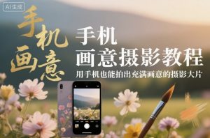 手机画意摄影教程，用手机也能拍出充满画意的摄影大片-资源云