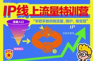 IP线上流量特训营，手把手教你搞流量、做IP、稳变现-资源云