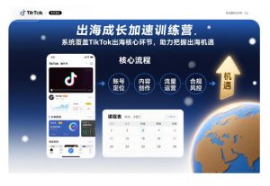 出海成长加速训练营,系统覆盖TikTok出海核心环节,助力把握出海机遇(更新)-资源云