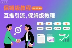 引流系列课15:互推引流,保姆级教程【文档】-资源云