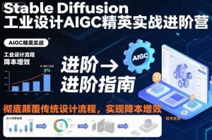 Stable Diffusion工业设计AIGC精英实战进阶营，彻底颠覆传统设计流程，实现降本增效-资源云
