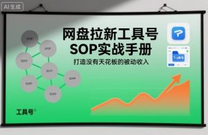 网盘拉新工具号SOP实战手册，打造没有天花板的被动收入-资源云