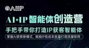 AI·IP智能体创造营,手把手带你打造IP获客智能体,高成交创始人IP课-资源云