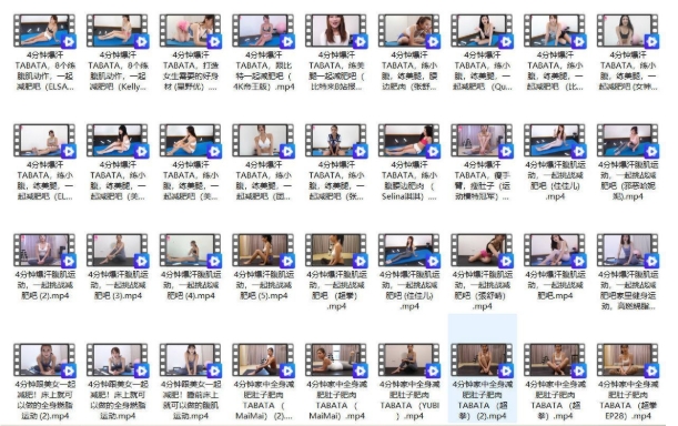 爆火健身小姐姐瘦身燃脂教学精选合集-资源云