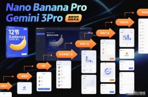 Nano Banana Pro Gemini 3Pro，最新创作实战课，12节实战向技术流，职场降维打击-资源云