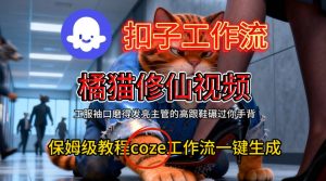 Coze扣子工作流一键生成橘猫修仙视频,保姆级搭建教程-资源云