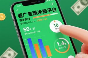 看广告賺米新平台,有手就行,单机稳定日入50+,操作10分钟上手,3天搞了1.4k【揭秘】-资源云