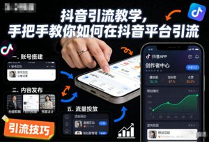 抖音引流教学,手把手教你如何在抖音平台引流-资源云