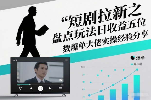 短剧拉新之盘点玩法日收益五位数爆单大佬实操经验分享-资源云